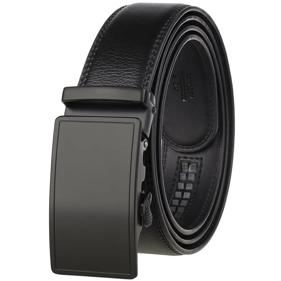 Cowskin Leather Mens Belt Black Luxury Brand Designer Automatic Buckle High Quality Formal Cinturones Hombre Ceinture Homme B992