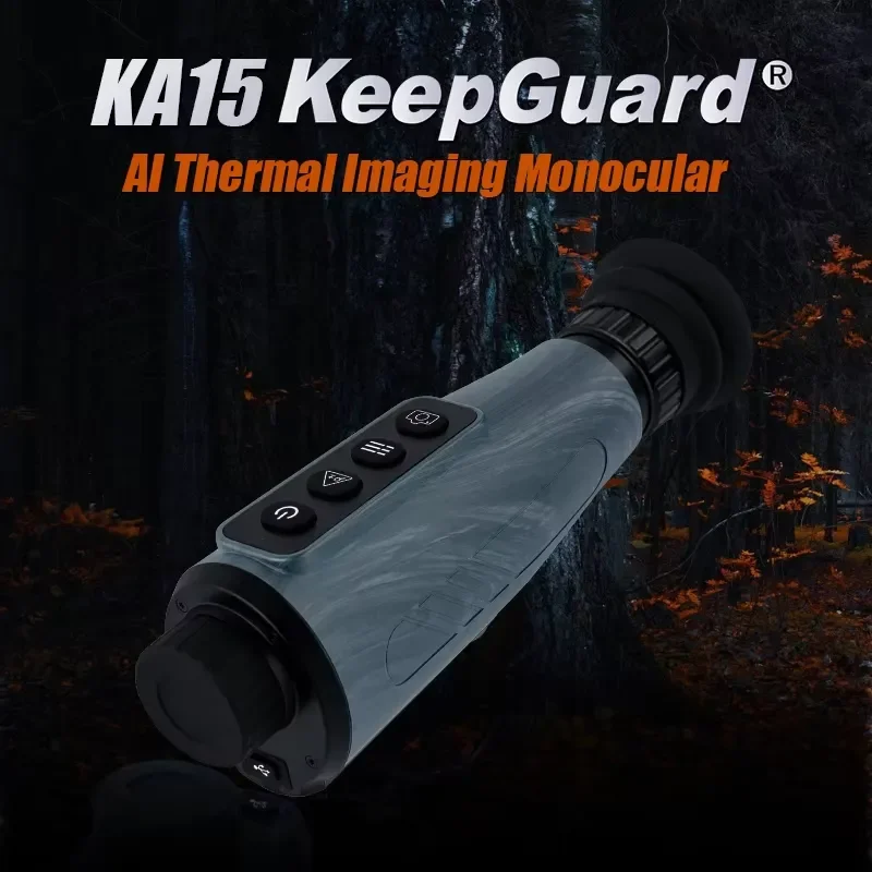 KA15 KeepGuard AI Thermal Imaging Monocular 384x288 Resolution 8x Digital Zoom 1.43 - Inch AMOLED Display for Hunting