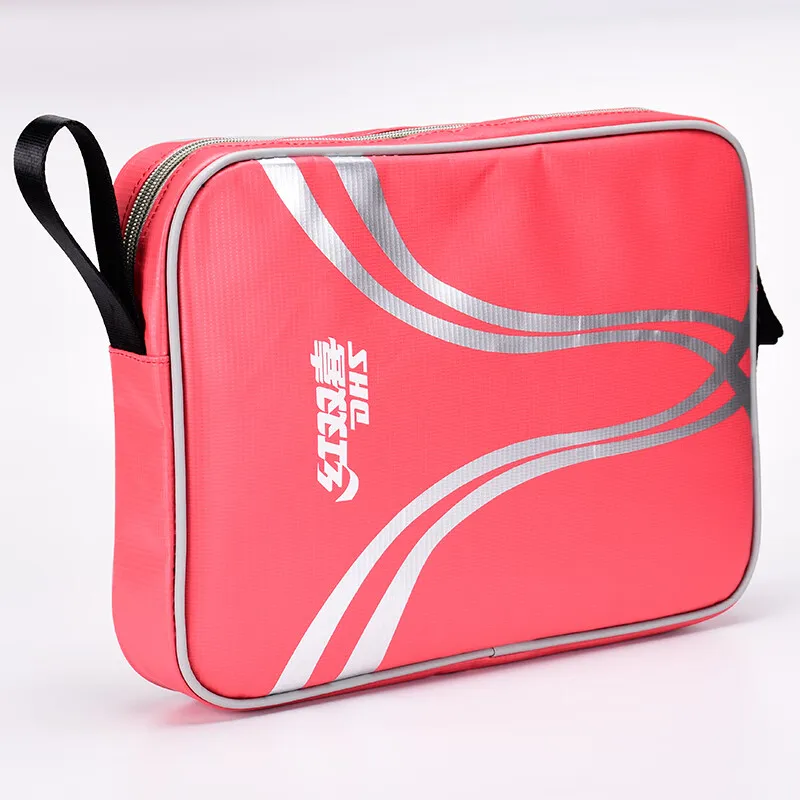 1 Stück Original DHS RC530 Tischtennisschlägertasche, große Kapazität, wasserdicht, Schutzhülle für Tischtennisschläger für 2 Schläger – Detail 3