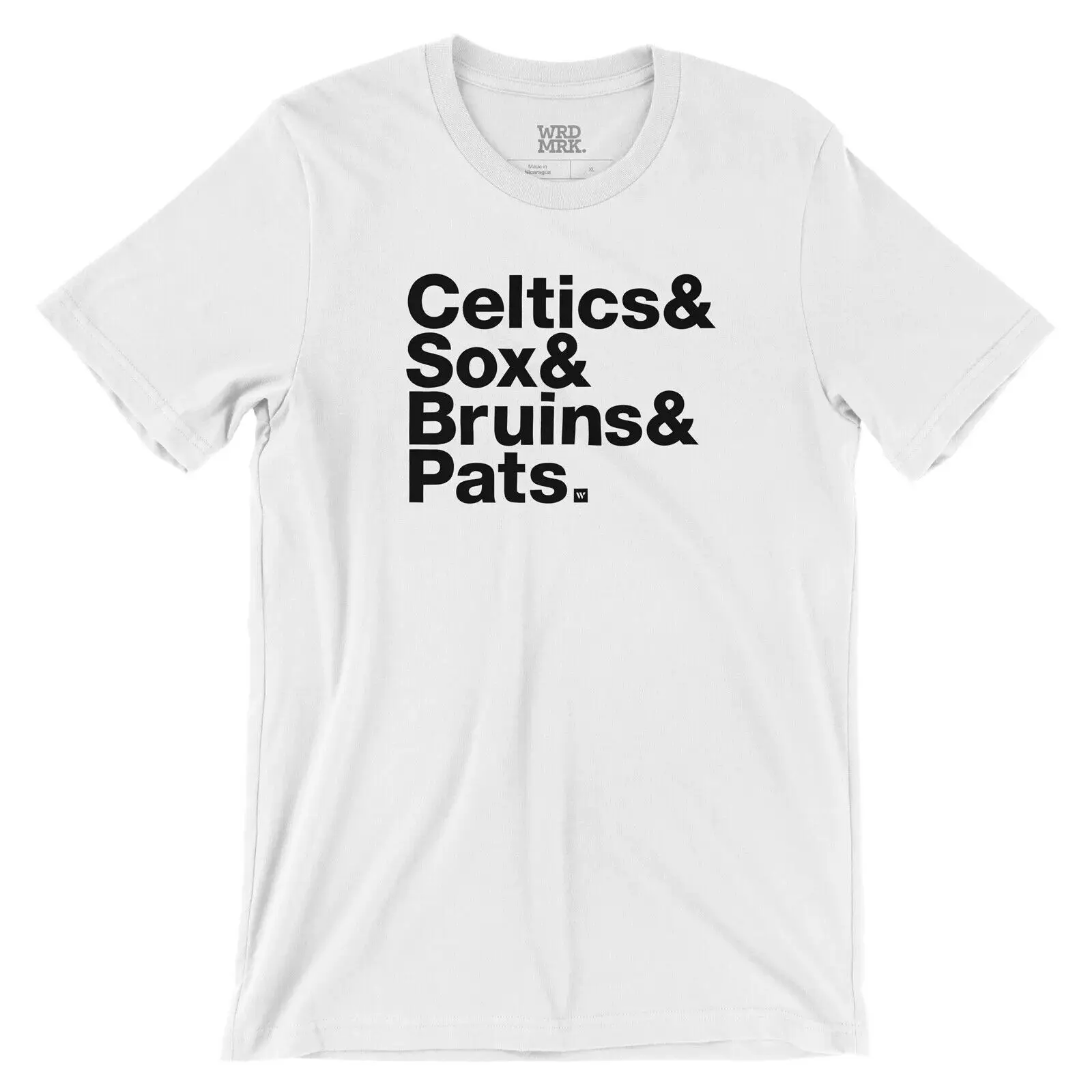 Celtics & Red Sox & Bruins & Patriots T-Shirt - WRDMRK - Boston Sports Teams