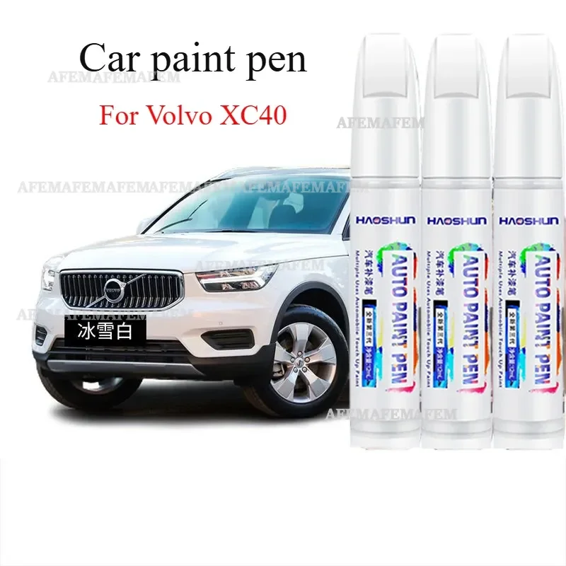 Stylo de retouche peinture voiture anti-rayures, blanc nacré, argent glacier original, pour rayures de voiture Volvo XC40