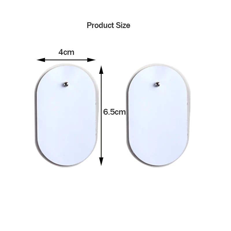 Cervical Vertebra Machine Electronic Physiotherapy Massage Low Frequency Electrode Pads Digital TENS 4*6.5cm