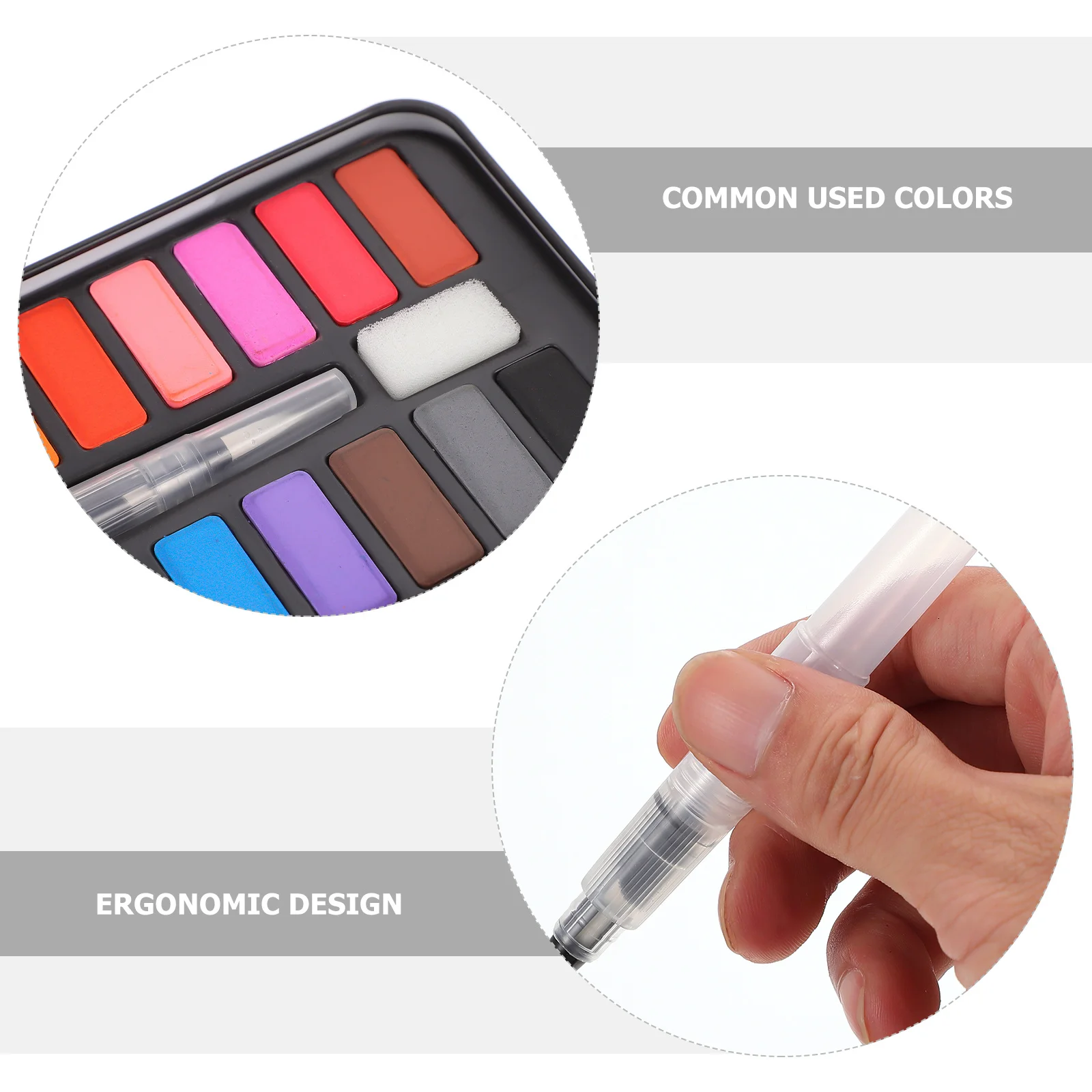 Painting Watercolor Kit Solid Supply Graffiti Pigment DIY Coloring Plaything