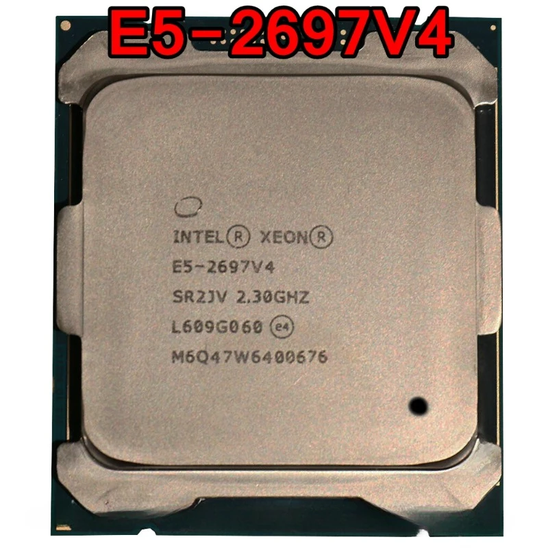 In-el Xeon CPU E5-2697V4 SR2JV 2.30GHz 18-Cores 45M LGA2011-3 E5-2697 V4 processeur E5 2697V4 livraison gratuite E5 2697 V4