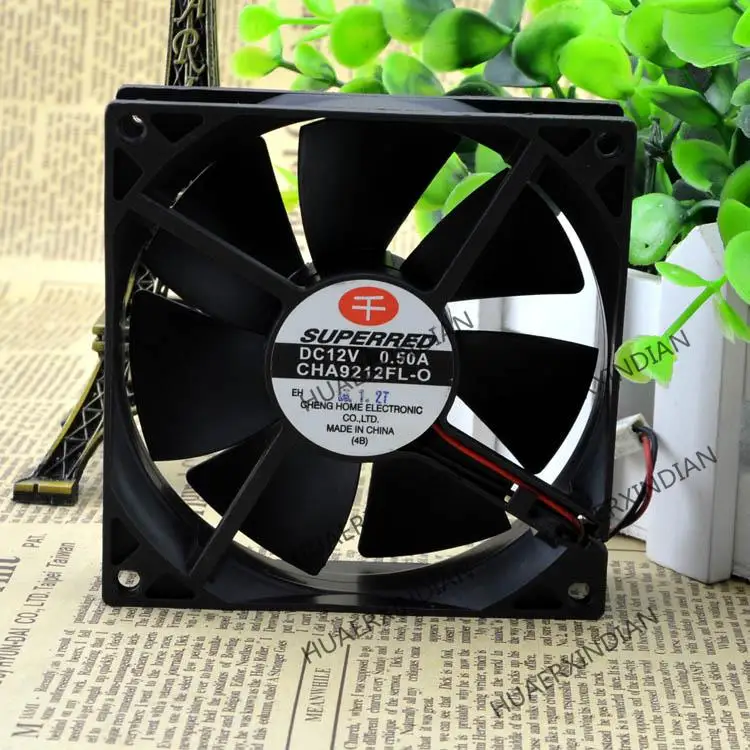 Novo CHA9212FL-O (e) 12v 0.50a 3 9025 kit de montagem do ventilador de refrigeração