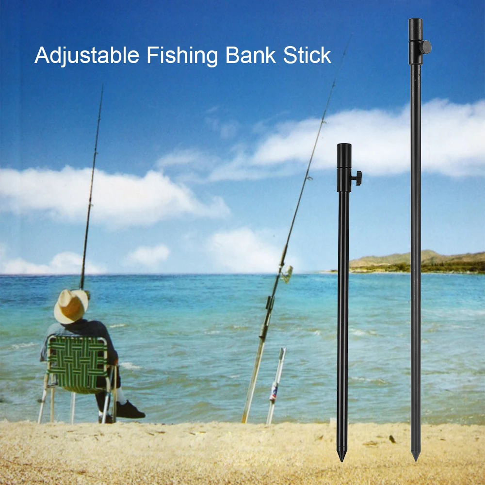 Adjustable Carp Fishing Bankstick - 48-75cm Extending Aluminum Alloy Rod Pod Rest for Bite Alarm & Multi-Rod Setup view 6