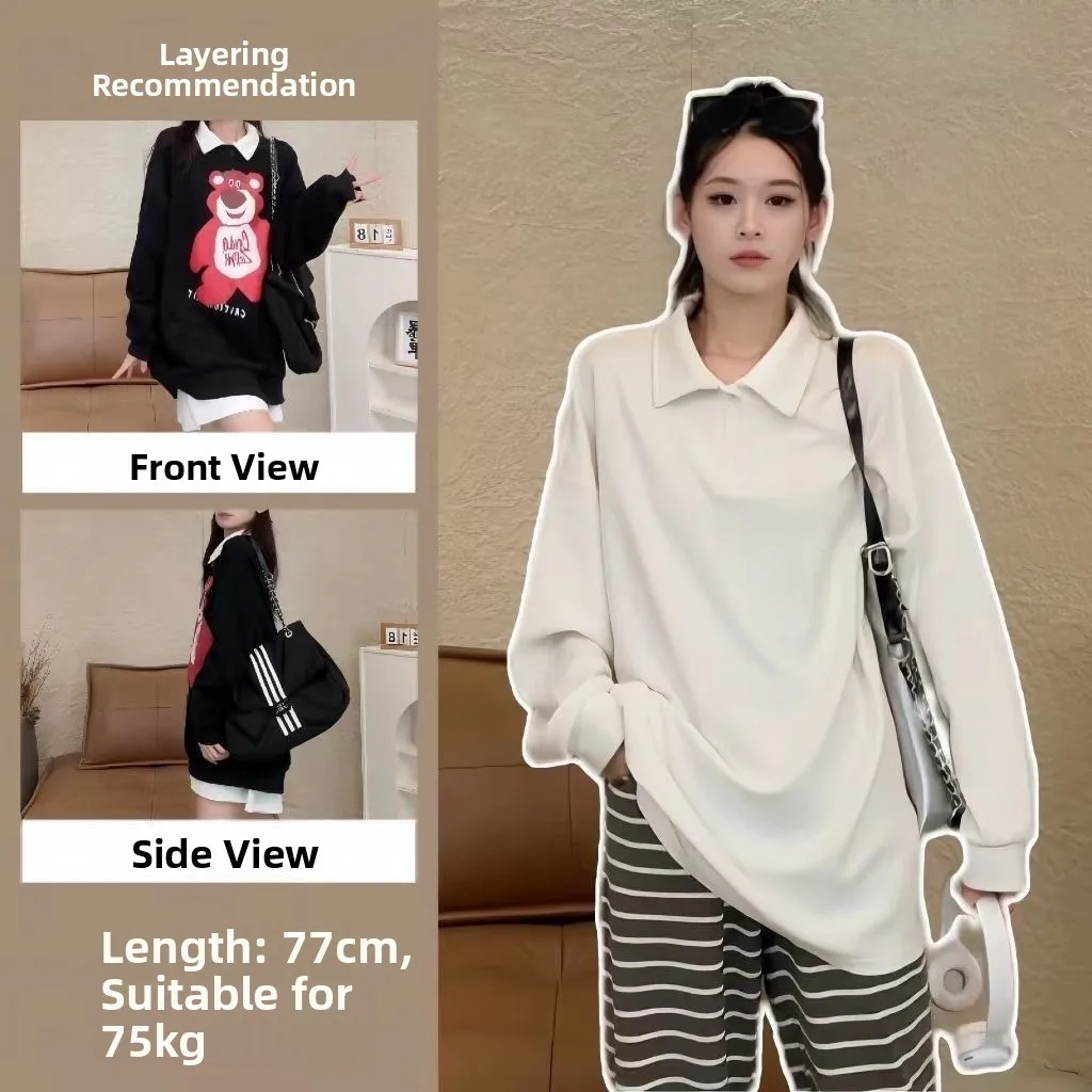 プラスサイズ ニットウェア ベースレイヤー 重ね着 秋冬 ゆったり ミディアム丈 インナー トップス レディース