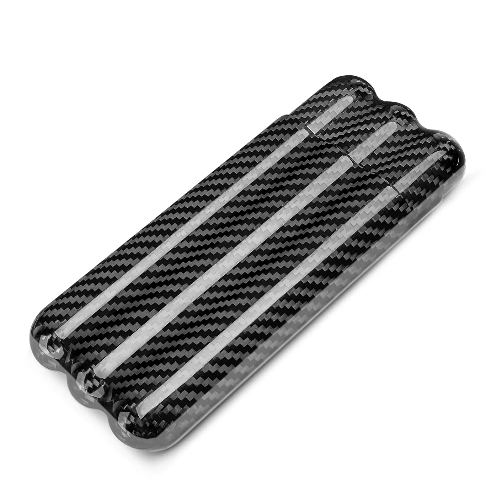 

Real Carbon Fiber Cigar Case Travel Moisturizing Cigar Humidor Bag Hold 3 pcs Big Size Cigar Tube Storage Moisture-proof Cigar