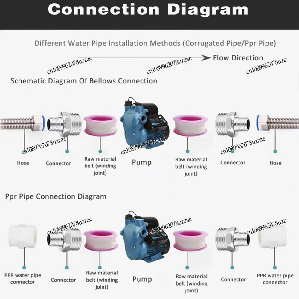 DM-B1 مضخة مياه أوتوماتيكية ذكية أوتوماتيكية بالكامل، مضخة مياه ذكية ذاتية التحضير
