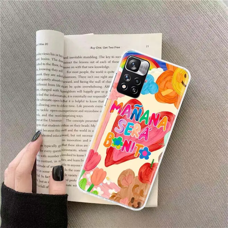 Karol G Manana Sera Bonito Phone Case For Xiaomi Redmi Note 12 Plus 12S 10 11 Pro 4G 5G 9T 9S 8T 10S 11T 11S 11E 9 8 7 6 5 5A Co