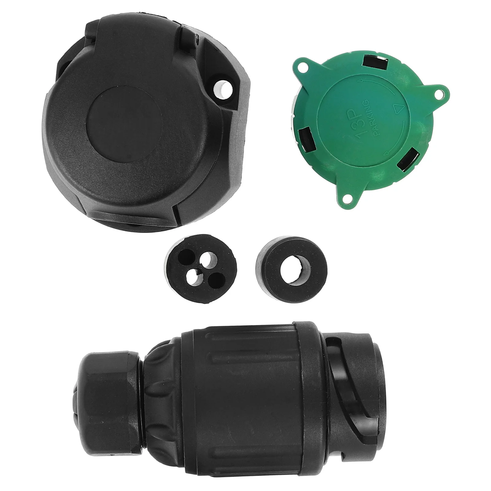 

1Set 13 Pin Trailer Plug Durable Nylon Water Resistant Trailer Connector for Wiring Harness Repair Accessory Connector Plug