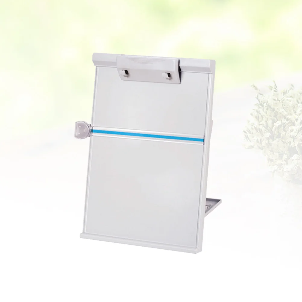 1 pçs ajustável abs leitura rack estável áspero plástico documento titular para pontuação de música cozinhar copybook livro suporte leitura