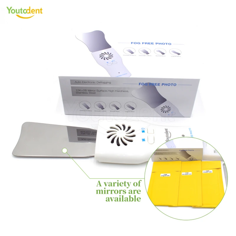 

Dental Automatic Anti-fog Mirror for Oral Photography Reflector Defog Mirror Orthodontic Buccal Occlusal Lingual Dental Supplies