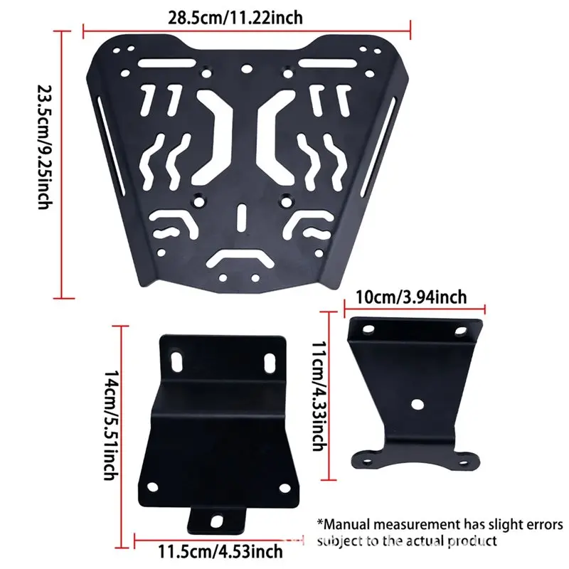 A48P-For ZONTES 150X Rear Rack Tail Box Mount Support Easy Installation Luggage Bracket