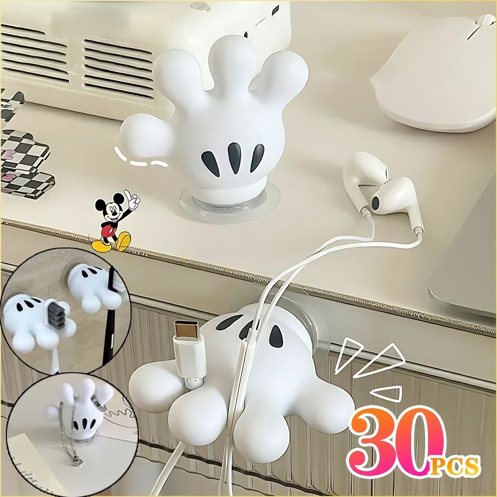 Mickey Palm Simple Towel Rack Children Wall Hanging Toothbrush Holder Paste Hooks Family of Four Bathroom Shelf Shelf Organizer