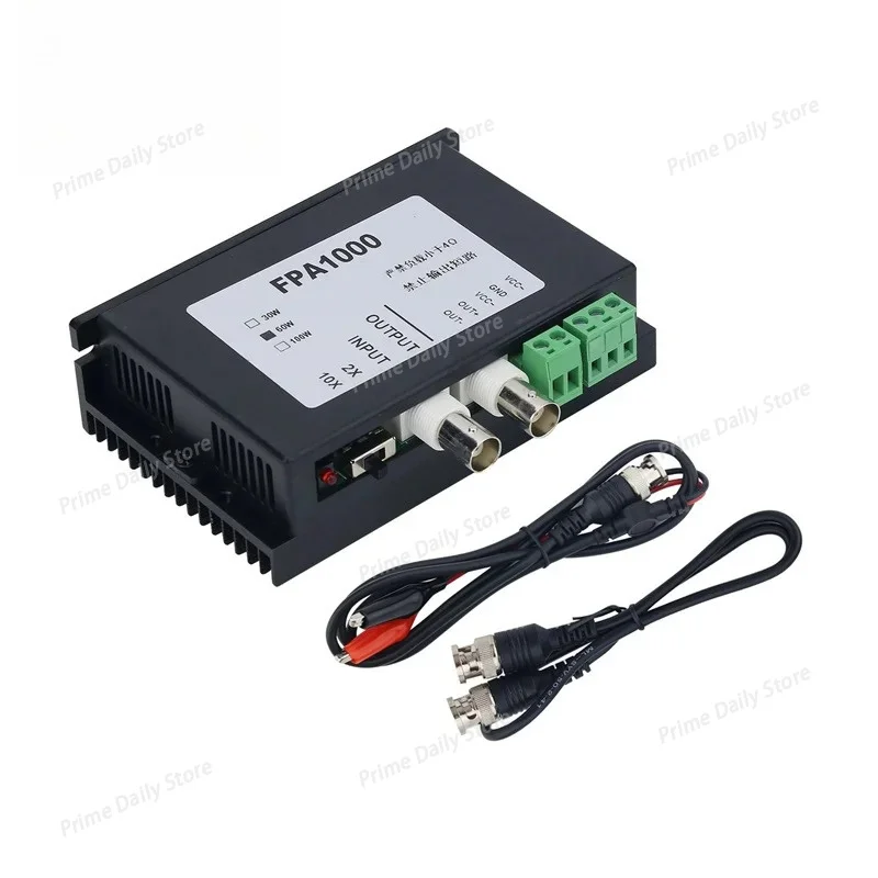 FPA1000 AC‑DC signal power amplifier Coil Driver Module for Function Signal Generator 30W/60W/100W 100KHz Signal Power Amplifier