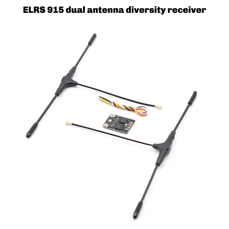 ELRS 915Mhz Dual Antenna Diversity Receiver Gemini Mode For FPV, SUPER-D Traversing Machine Long Distance Connectivity