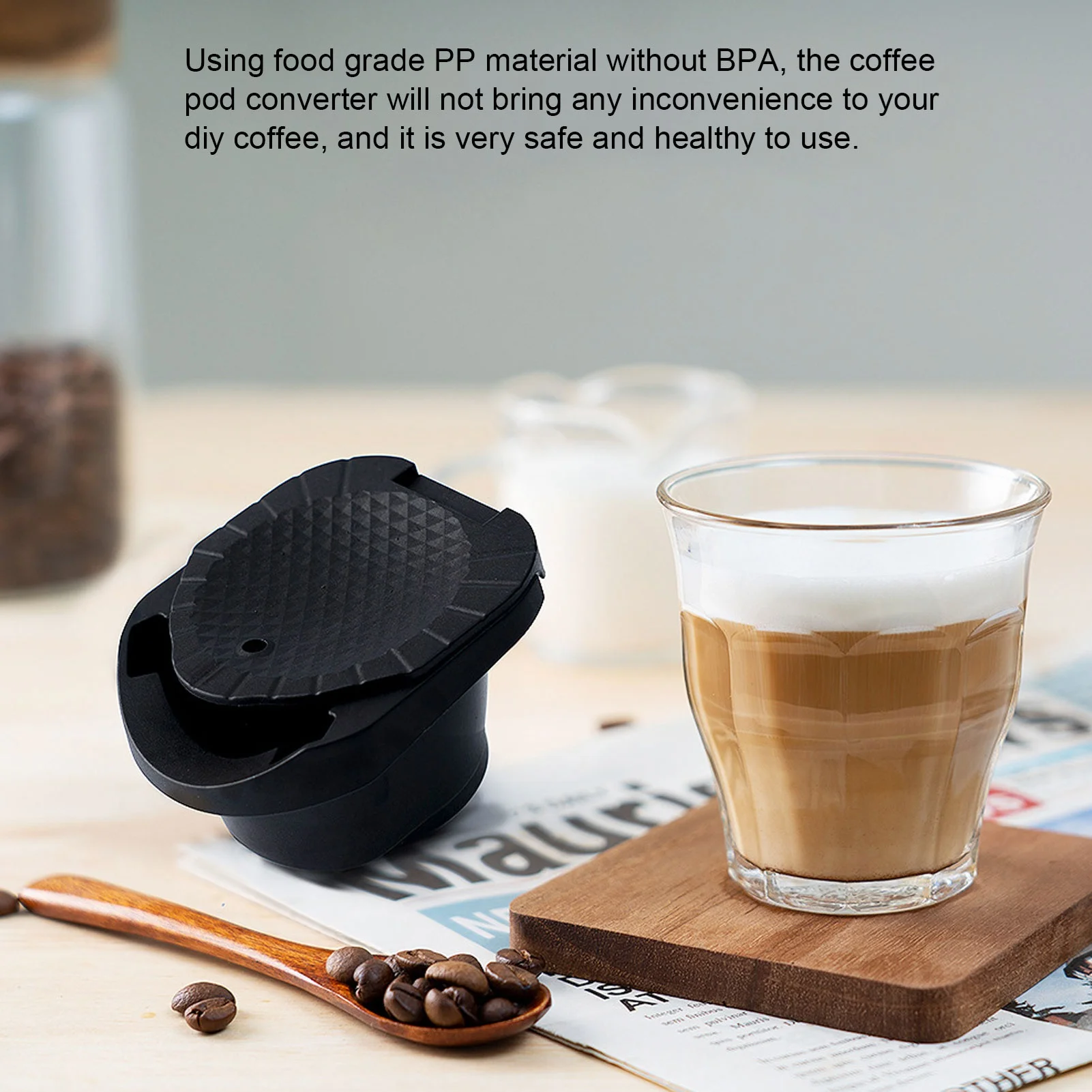 Reusable Coffee Pods Adapter Converter Holder for Dolce Gusto Machine Coffee Capsule Adapter Reusable Coffee Pods Adapter