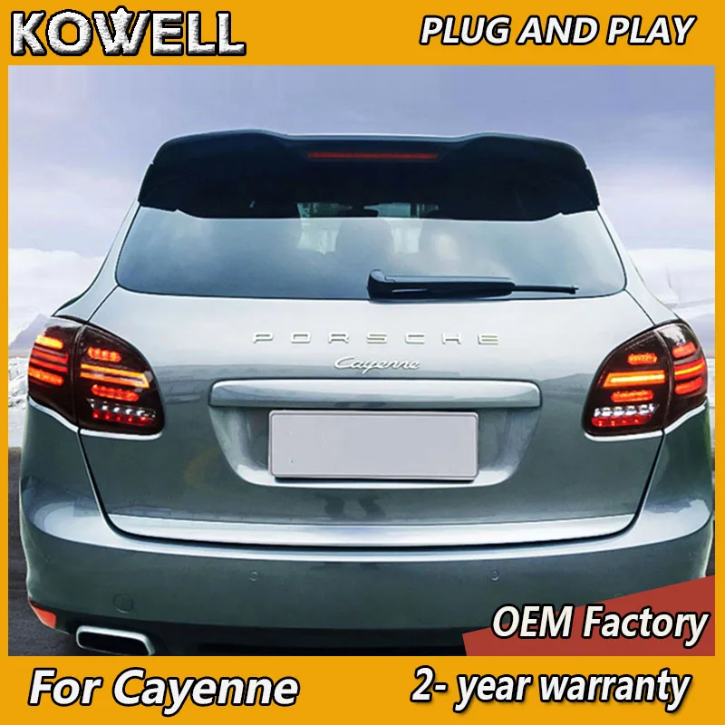 

Car Styling for Porsche Cayenne Tail Light 2011-2014 Cayenne Taillights LED Cayenne Rear Light DRL Dynamic Turn Signal Fog Brake