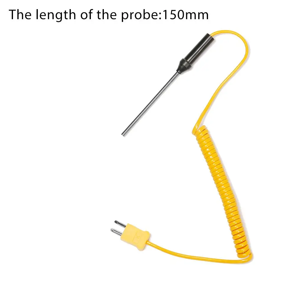 100/150/200/300/500mm -50C to 1200C with Wire Cable K-Type Thermocouple Measuring Tools Temperature Controller Probe Sensor