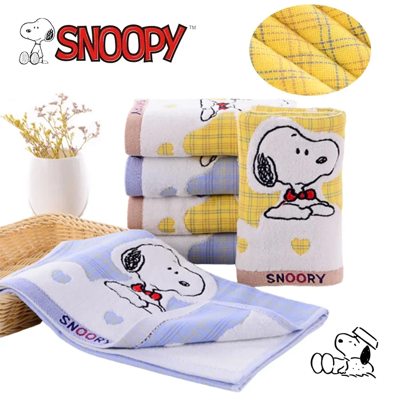 

Snoopy Cotton Towel Cute Skin-friendly Daily Face Towel Cartoon Children Adult Soft Breathable Absorbent Household Towels