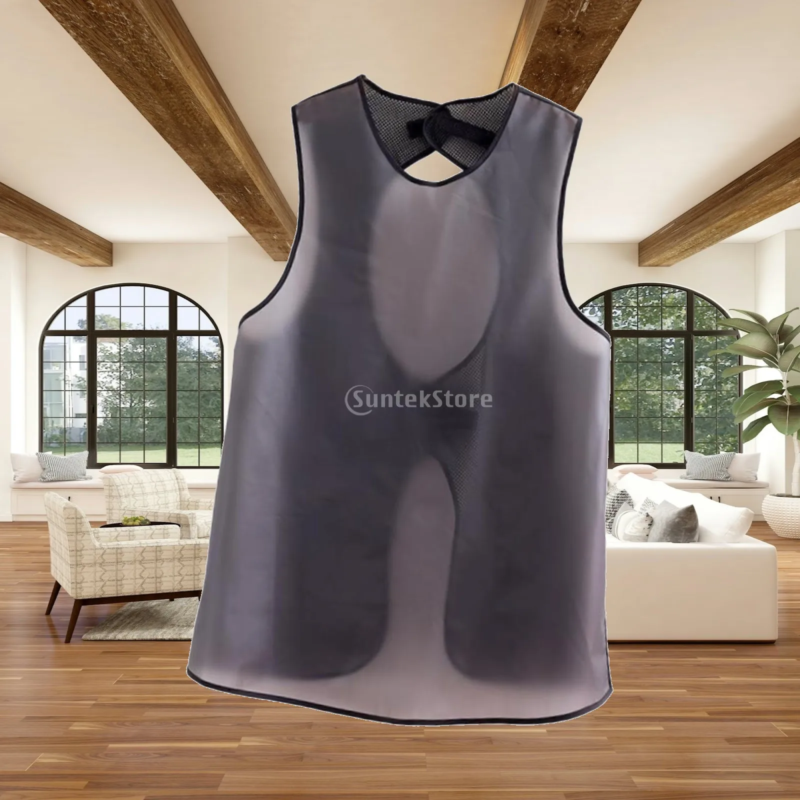 Waterproof apron translucent bibs adult clothing protector work apron for the