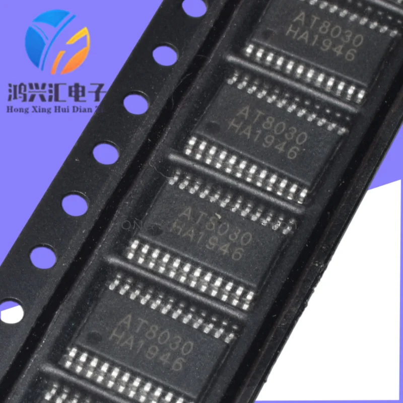 Brand New/Original AT8030 Surface-Mount TSSOP24 Class D Power Amplifier Single-Chip 2.0-Channel