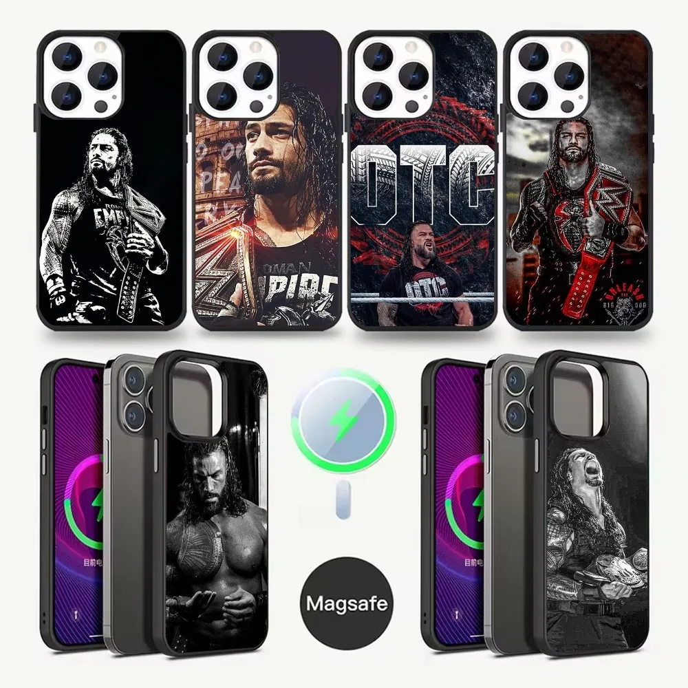 

Wrestling Star R-Roman Reigns Phone Case For iPhone 16,15,14,13,12,11,Pro,Max,Plus,Mini,Magsafe,Magnetic Wireless Charging Case