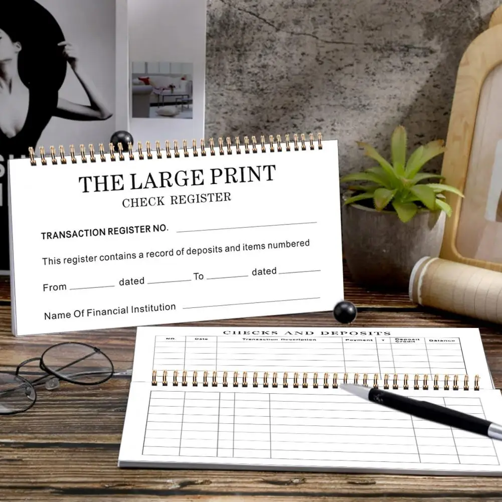 تسجيل دفتر شيكات للأعمال الشخصية ، تسجيل النقدية ، دفتر الحساب ، المعاملة ، الإيداع ، بطاقة الائتمان