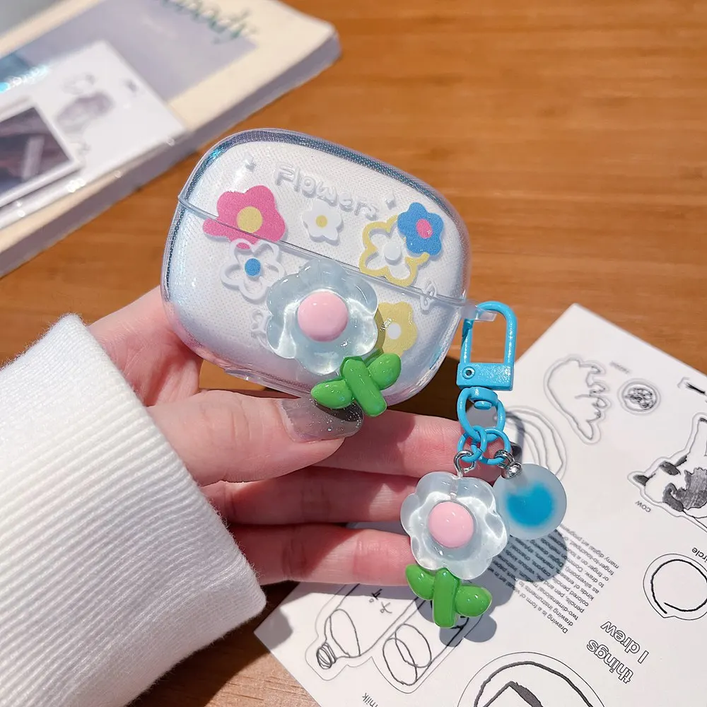 Per Xiaomi Redmi Buds 6 Pro Custodia 3D Star Farfalla Orso Auricolare Cover morbida Redmi Buds 6Pro Cuffie Box Fundas con portachiavi