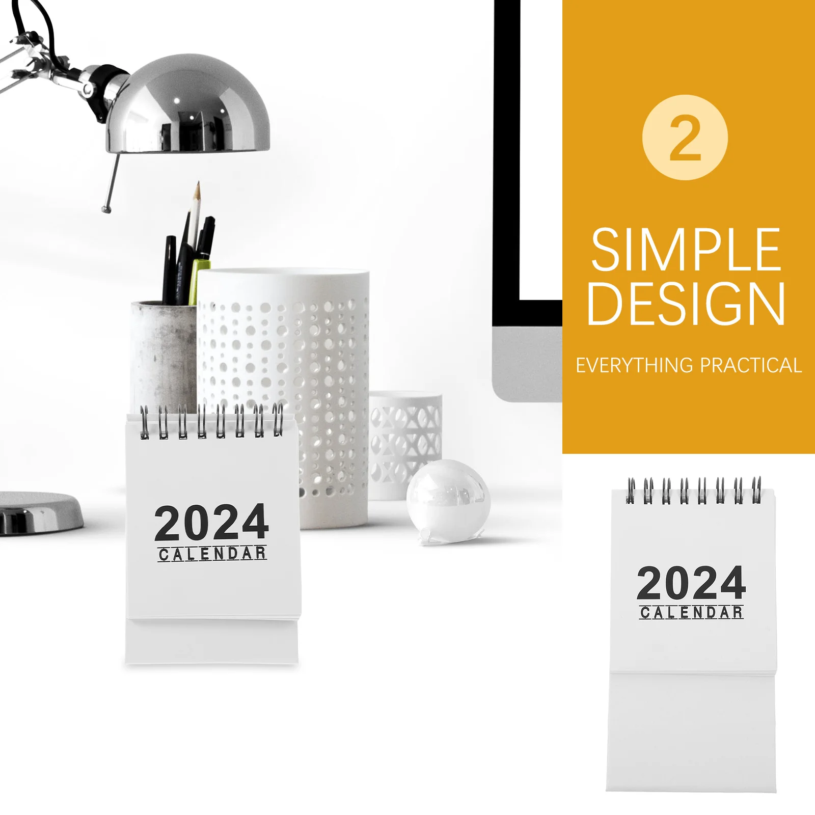 

Mini Desktop Calendar for Office Home Decorative Monthly Table Calendar with Stand Easy Flip Daily Use Organizer