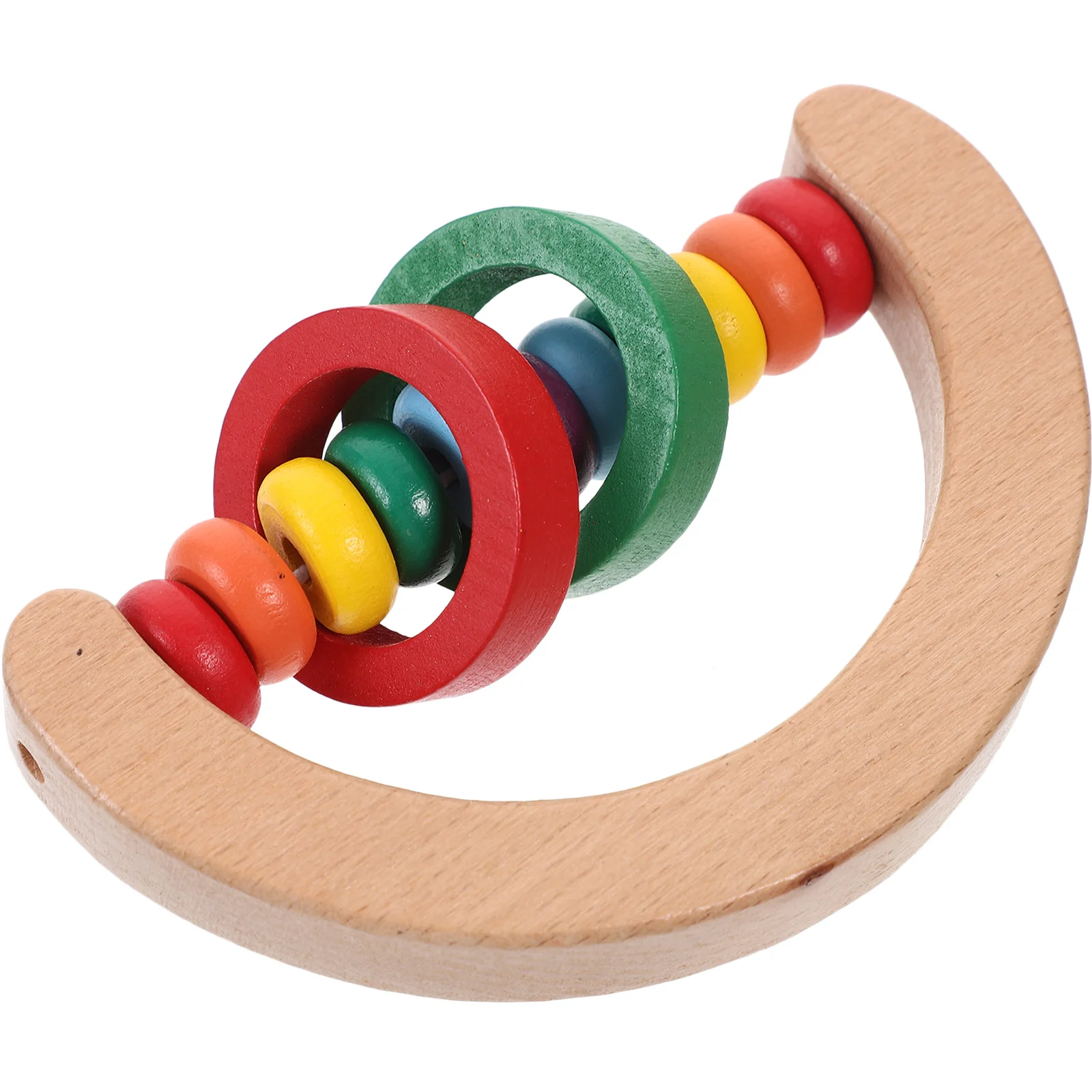 خشخيشة خشبية محمولة خفيفة الوزن تعليمية للأطفال التعلم المبكر الرضع طفل آلة موسيقية استيعاب اللعب