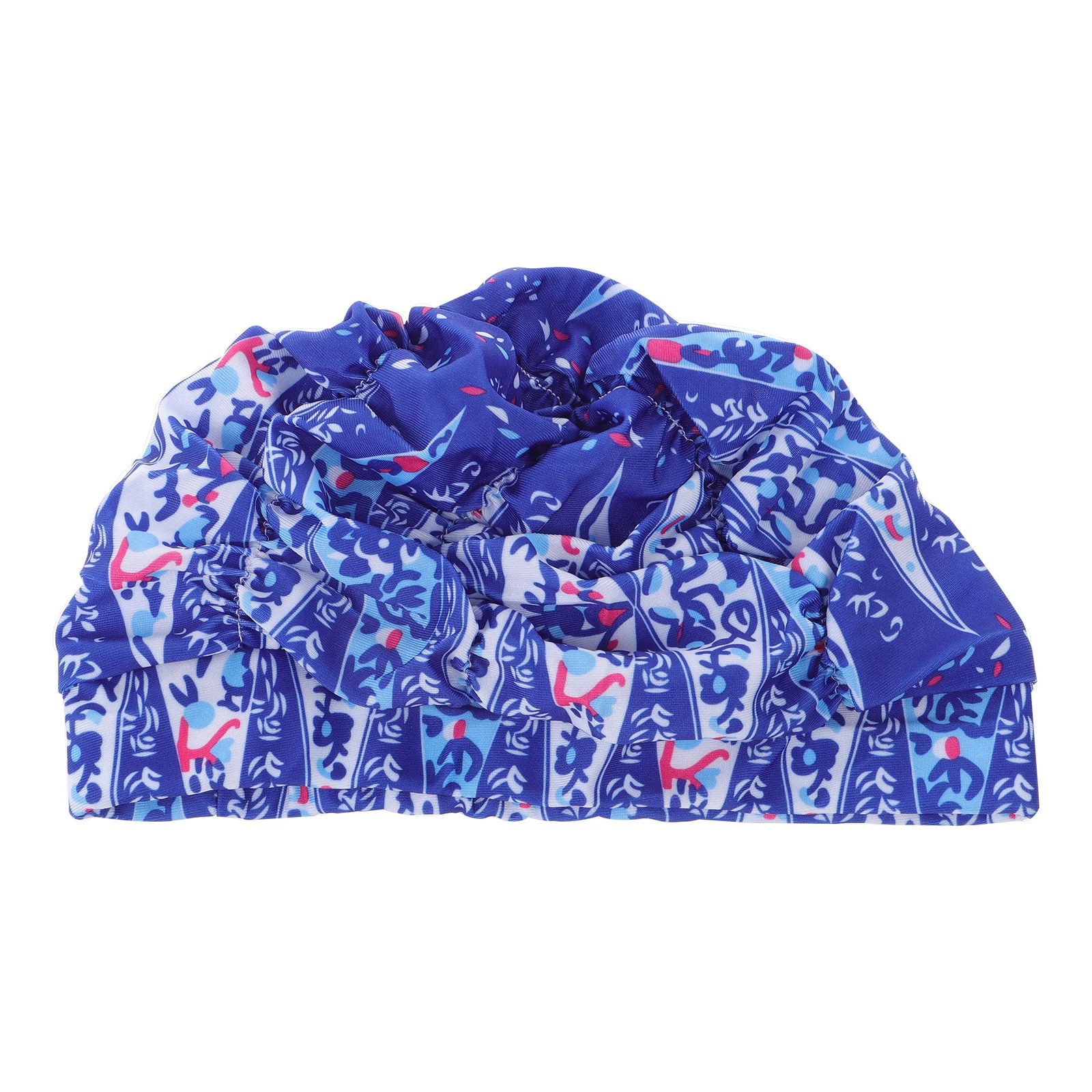 قبعة سباحة للبالغين والنساء والرجال، قبعة سباحة ذات شعر طويل، تصميم مريح مطوي، قبعات سباحة كبيرة سهلة التنظيف للنساء