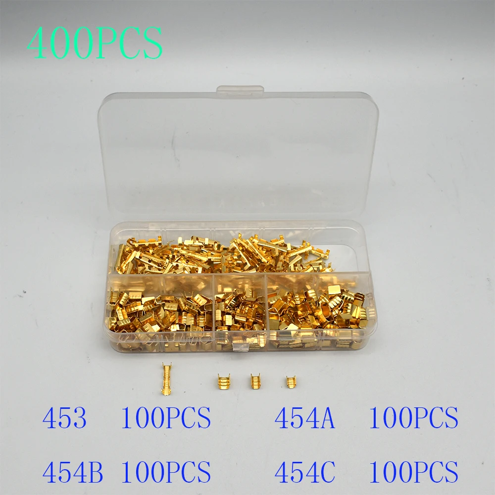 400/500/550/600pcs /box 453 U-shaped terminal tab cold inserts connectors cold terminal small teeth fascia terminal,0.3- 10.0mm2