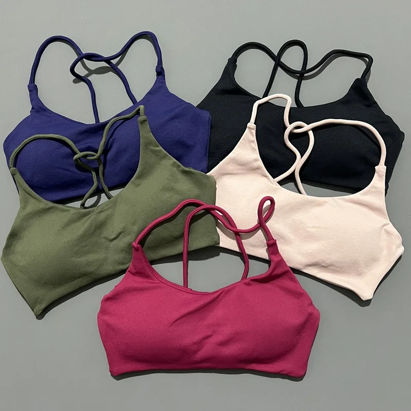 

Dynamic Twist Back Bra Women Seamless Sports Yoga Bras High Support Top Running Gym Workouts Fitness Training Underwear