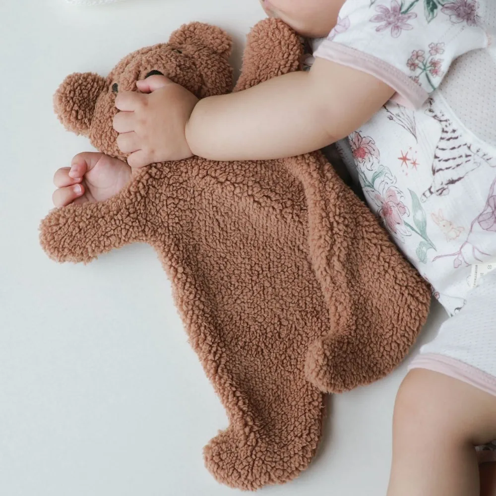 Cute Bear Shape Baby Comfort Towel Super Soft Gifts Comforter Blanket Cotton Kids Sleep Toy Baby