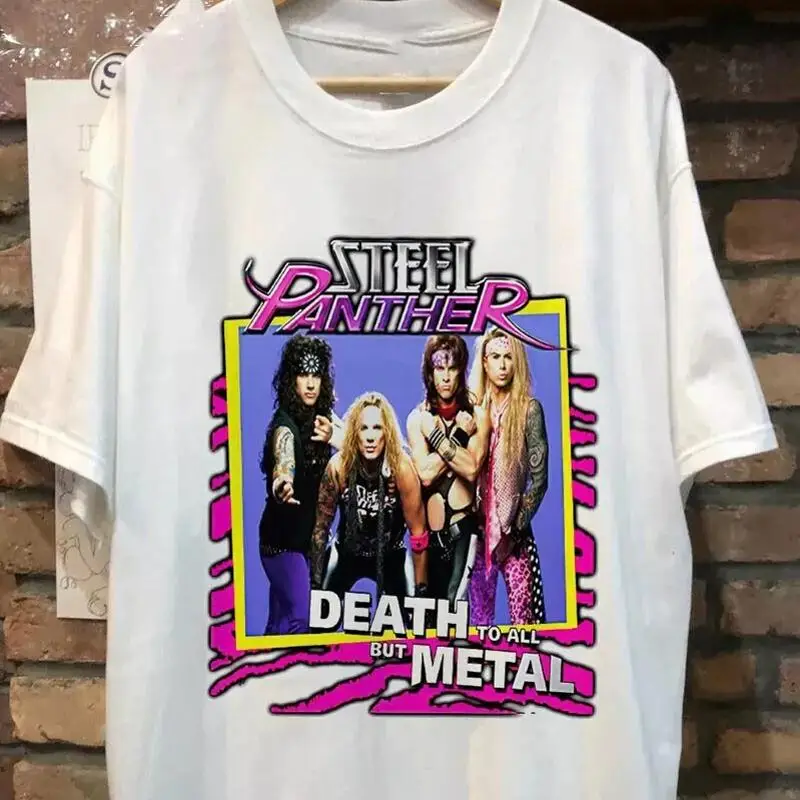Футболка Steel Panther белая S 234XL 2023 KC05