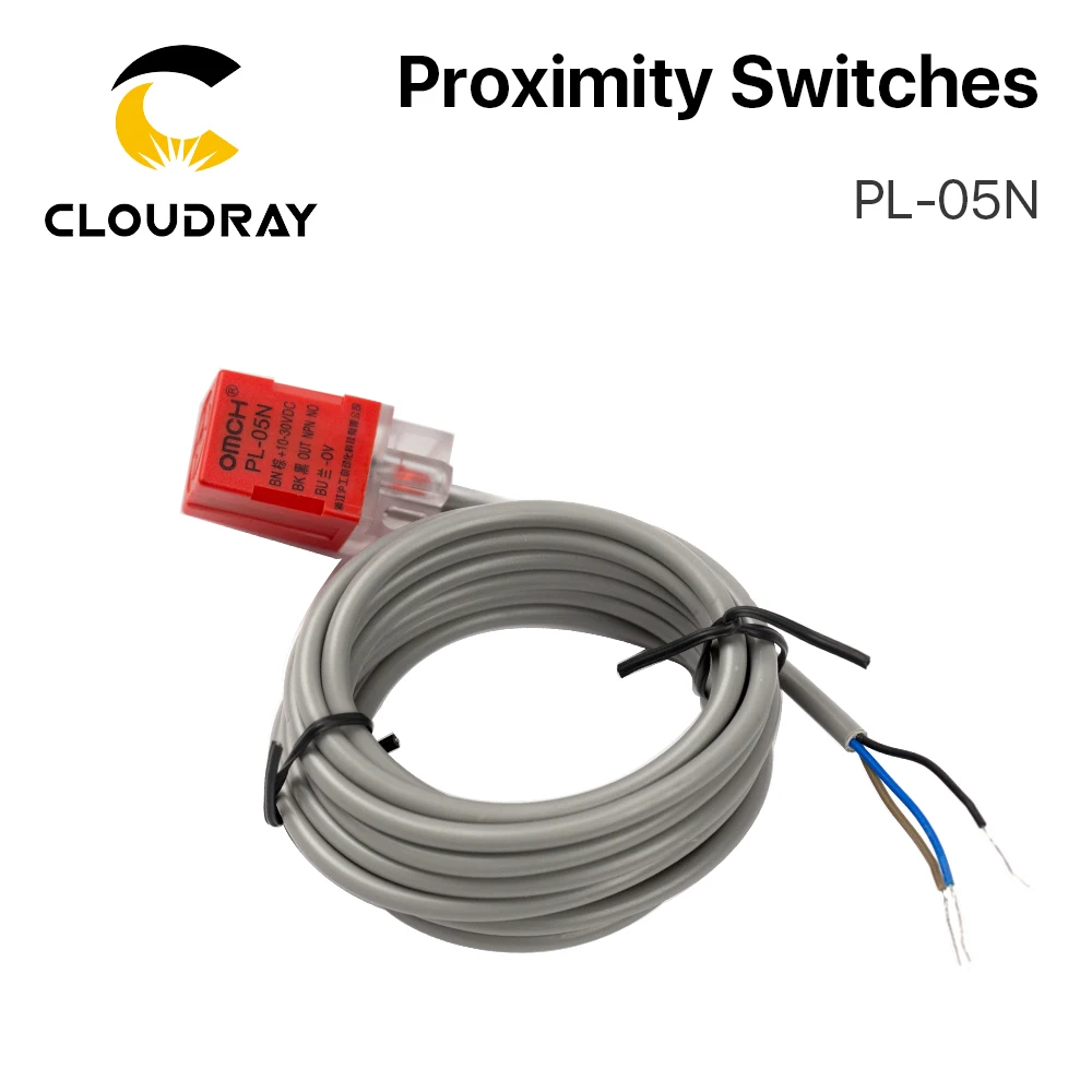 Cloudray Inductive Proximity Sensor Switches PL-05N 5mm NPN out DC10-30V Normal Open NEW for Laser Cutting Machine