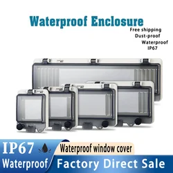 Transparent IP67 Protection Electric Junction Box Panel Cover Waterproof Protective Window Cover Circuit Breaker Switch Box
