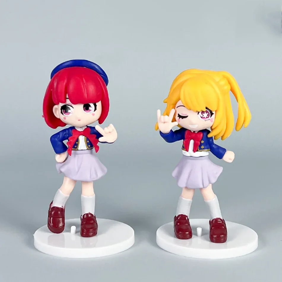 10CM 6Pcs The japan Anime oshi no ko  Figure Arima kana Model Doll PVC Character Toys Children Birthday Gift ﻿