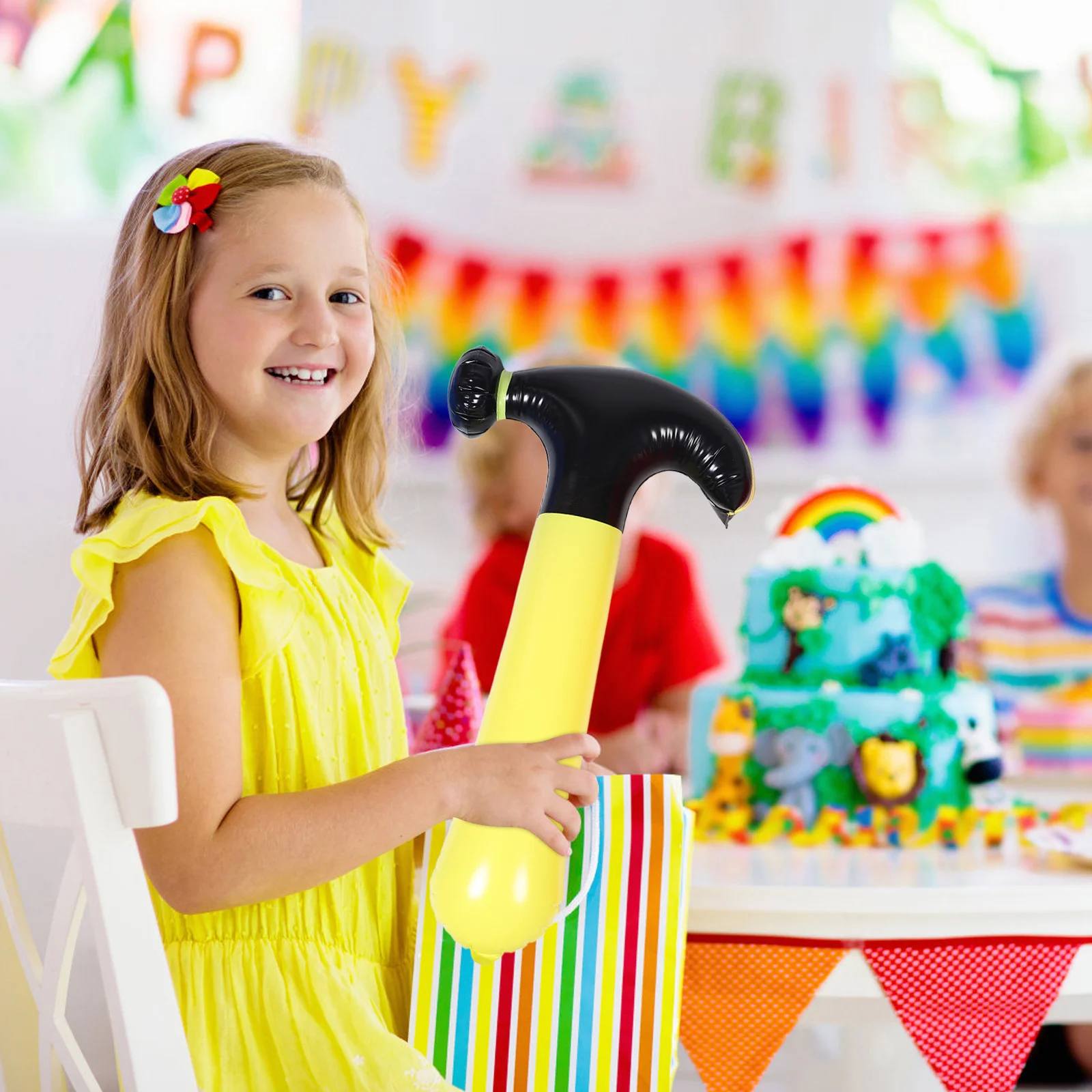 Kit d'outils de Construction gonflable, 1 ensemble, Design réaliste, jeu de rôle pour enfants, cadeaux de fête légers et amusants, événement à thème de Construction