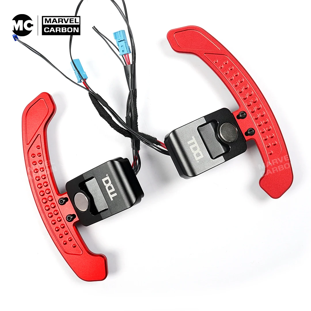 

LED Carbon Fiber Steering Wheel Paddle Various Colors For Mini F55 / F56 /F57 / F60，A90 Supra MK5