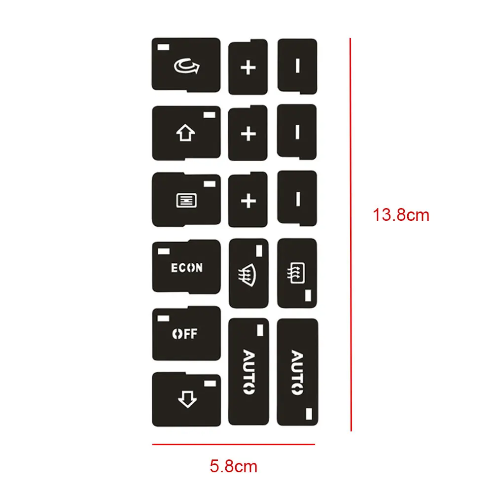 Autocollants de réparation de bouton de climatisation de voiture, autocollants ouvertement, accessoires de voiture pour Audi A4 Gods B7, 2000-2004,