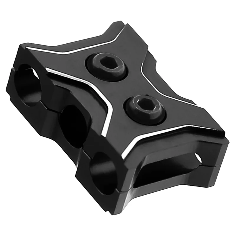 Alat Klip Garis Kusut Gesper Penjepit Tetap Kawat Manajer Kabel Motor ESC Aloi Aluminium untuk Model RC Aksesori Mobil Hitam