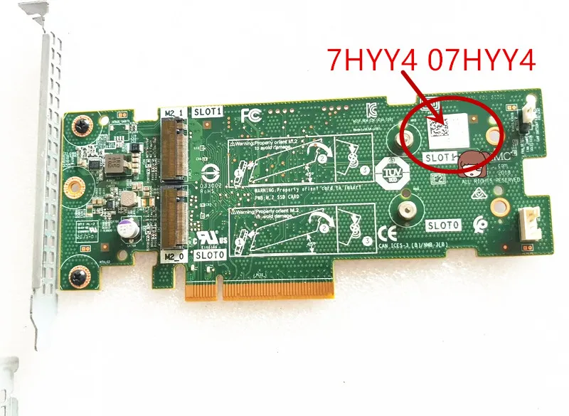 

7HYY4 CN-07HYY4 PCIE To M.2 BOSS Adapter Card Boot Optimized Storage for Dell Server
