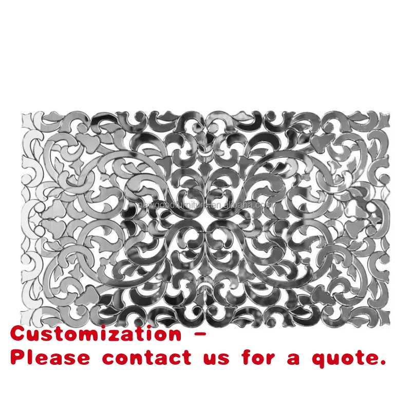 custom.Antique Square Mirror Wall Hanging Panel Elegant Hand Carved Design Home and Office Interior Home Decor