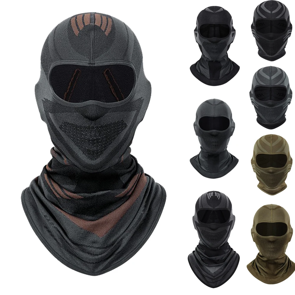 

Sports Thermal Balaclava Warm Motorcycle Cycling Full Face Mask Windproof Skiing Fishing Running Knitting Hat Headwear Headgear