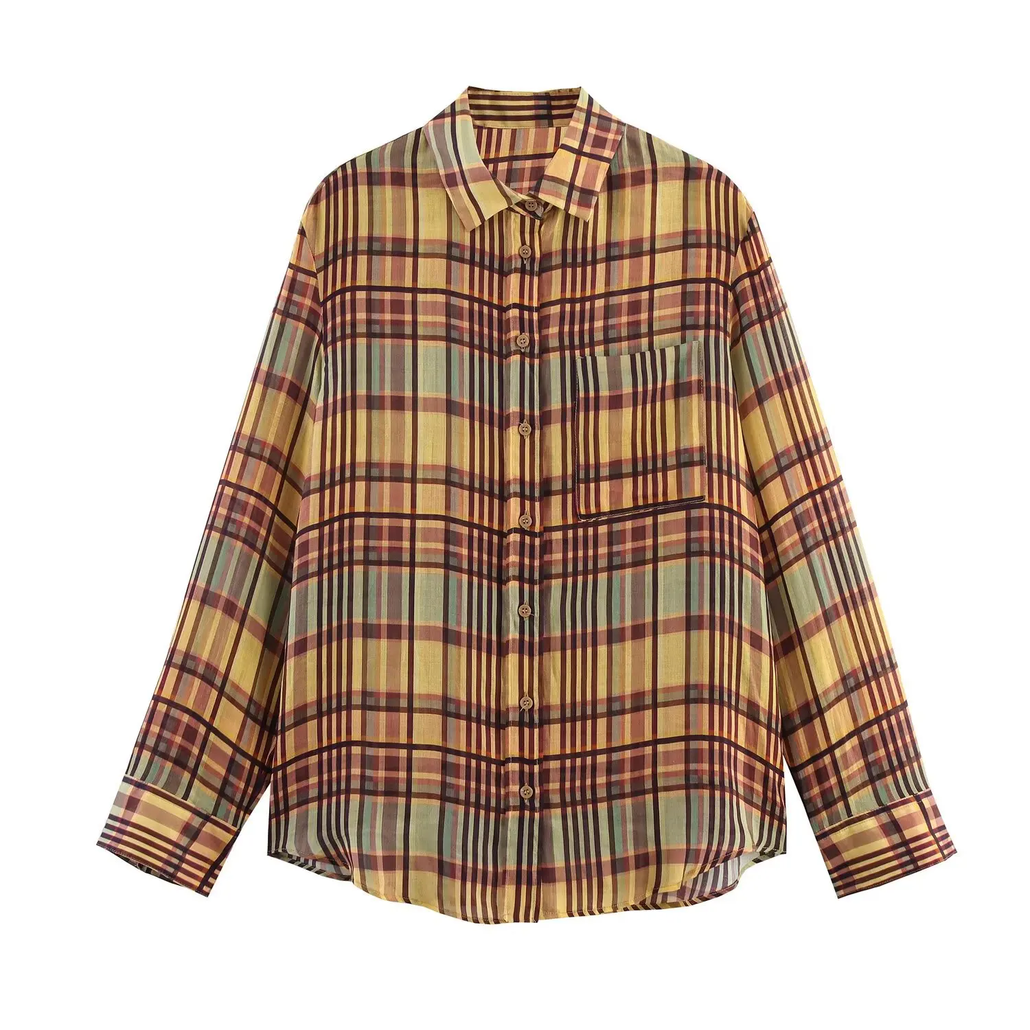 

Faionable Linen Blend винтажная клетчатая свободная длинная све irt для женщин осень Новое поступление Ele Angel Pattern European Sle