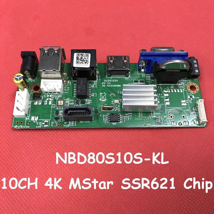 

XM 10CH 4K NVR Board NBD80S10S-KL Mstar SSR621Q Xmeye H.265AI Face Detection ONVIF 14TB SATA Video Recorder