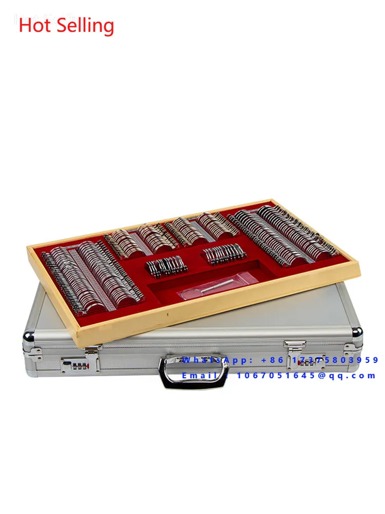 266A type optometry box, special optical glass with high light transmittance, 266 metal rings